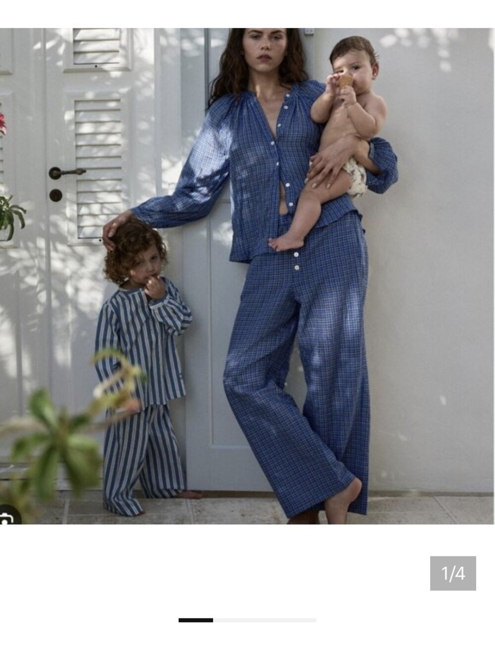 Doen Cassis Check Lounge Set Joni Top Morgan Pant XXL